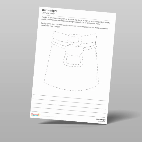 An image of the Burns Night Activity Pack Resource