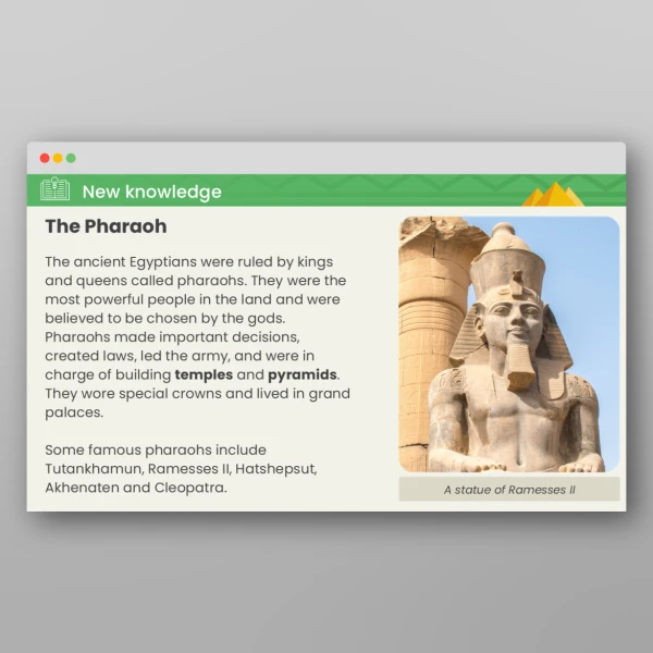 An image of the The Ancient Egyptians What Was the Hierarchy in Egyptian Society? PPT Resource