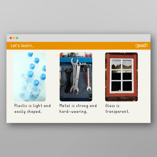 An image of the Lesson 3: What Are Materials Used for and Why? Resource