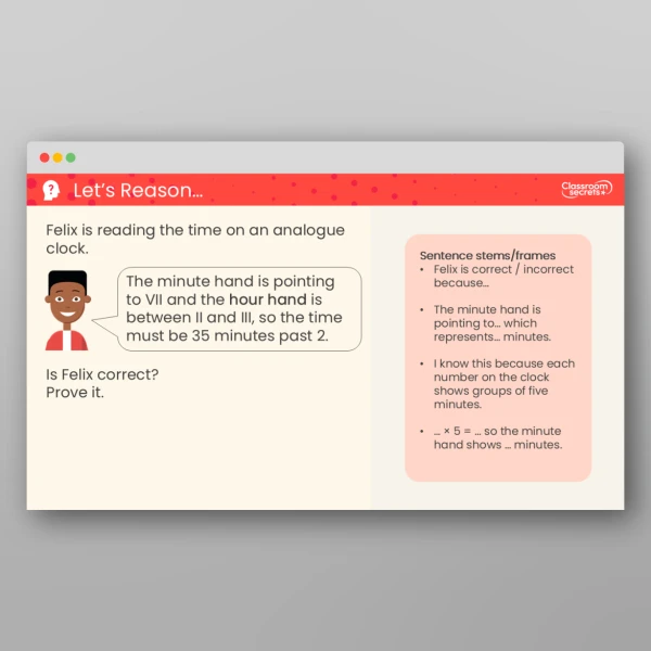 An image of the Tell the Time to the Minute Teaching PPT Resource