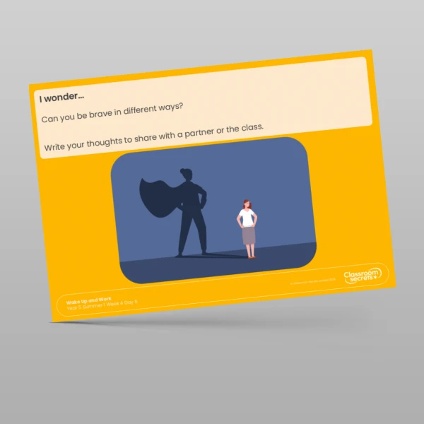 An image of the Summer 1 Week 4 Wake Up and Work Resource