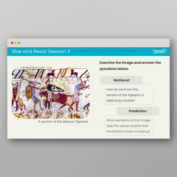 An image of the Rise and Read The Battle of Hastings Resource