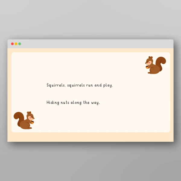An image of the Autumn Rhyme Resource