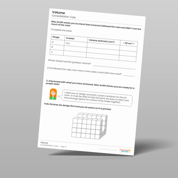An image of the Volume Consolidation Task Resource