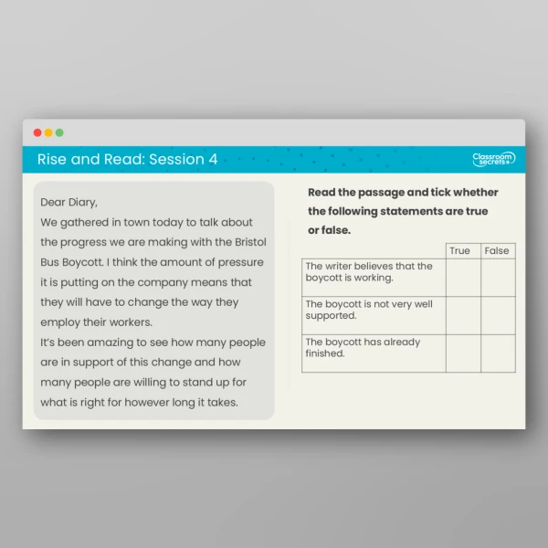 An image of the Rise and Read The Bristol Bus Boycott Resource