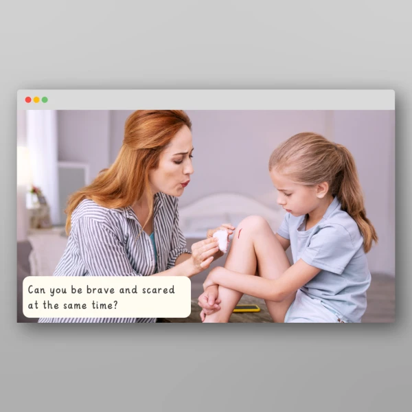 An image of the Courage and Bravery I Wonder Discussion Prompts Resource