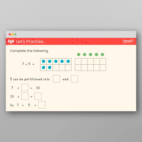 An image of the Add by Making 10 Teaching PPT Resource