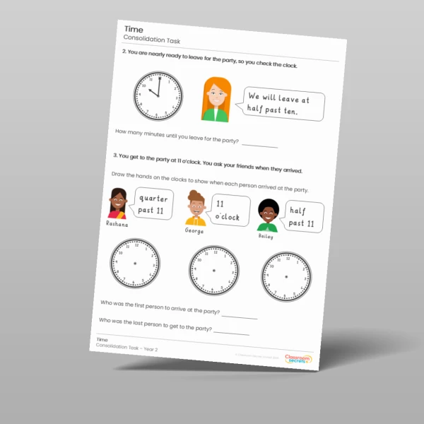 An image of the Time Consolidation Task Resource