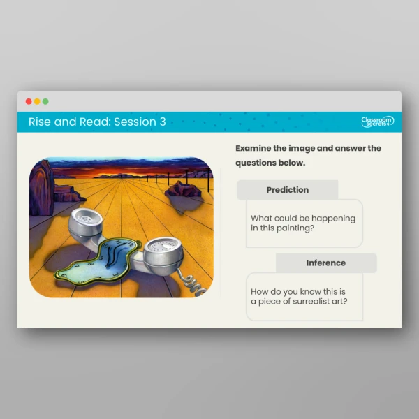 An image of the Rise and Read Dali Resource