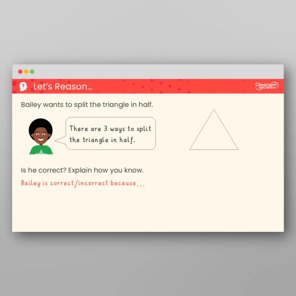 An image of the Find a Half of an Object or a Shape Teaching PPT Resource