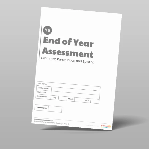 An image of the End of Year GPS Assessment Resource