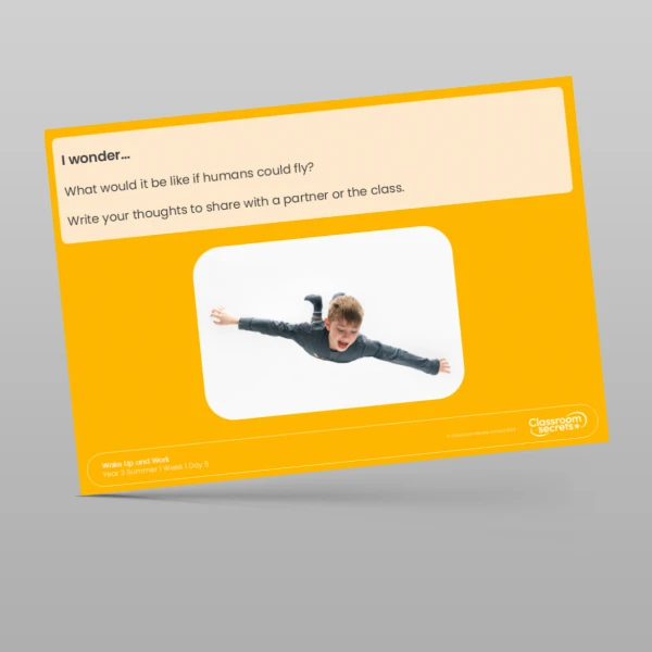 An image of the Summer 1 Week 1 Wake Up and Work Resource