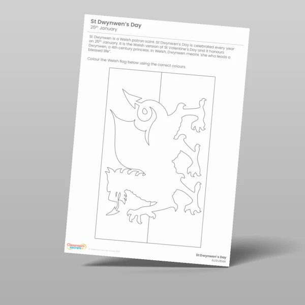 An image of the St Dwynwen's Day Activity Pack Resource