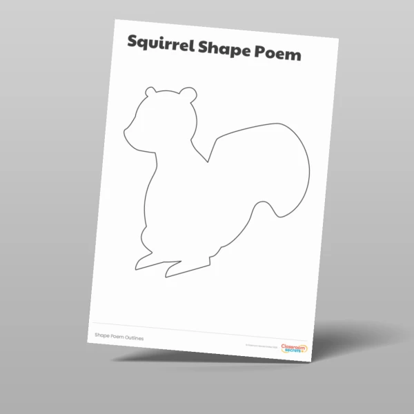 An image of the Shape Poem Outlines Resource