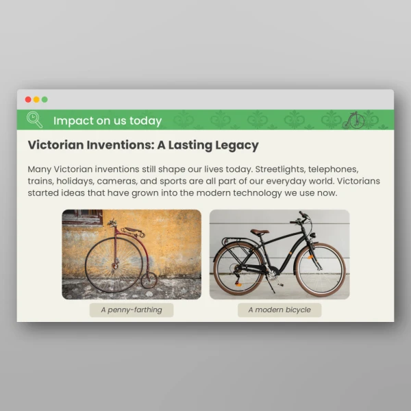 An image of the Lesson 3: What Did the Victorians Invent? PPT Resource