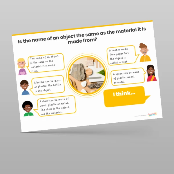 An image of the Everyday Materials Concept Cartoons Resource