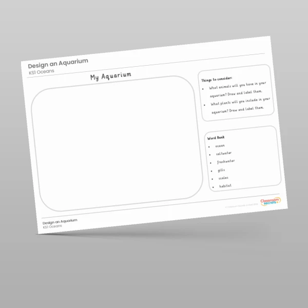 An image of the Design an Aquarium Activity Resource