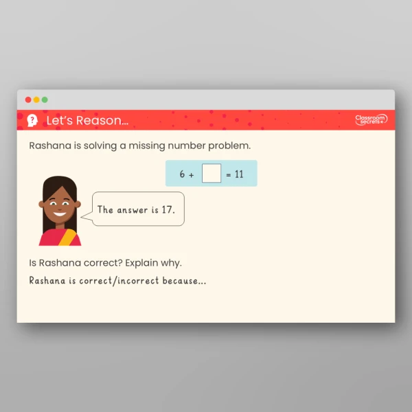 An image of the Missing Number Problems Teaching PPT Resource