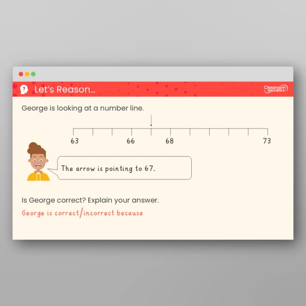 An image of the 10s and 1s on the Number Line to 100 Teaching PPT Resource