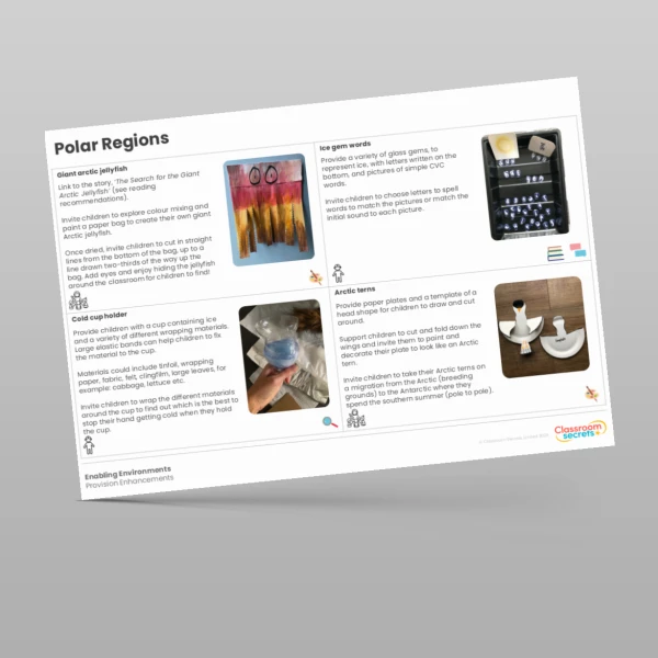 An image of the Amazing World - Polar Regions Provision Enhancements Resource