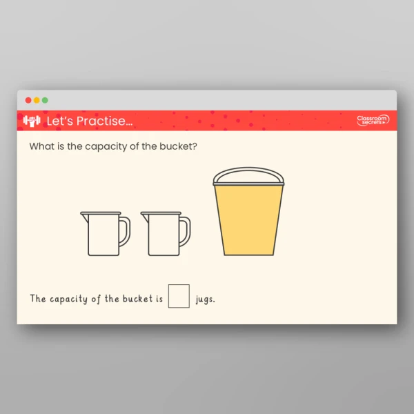 An image of the Measure Capacity Teaching PPT Resource
