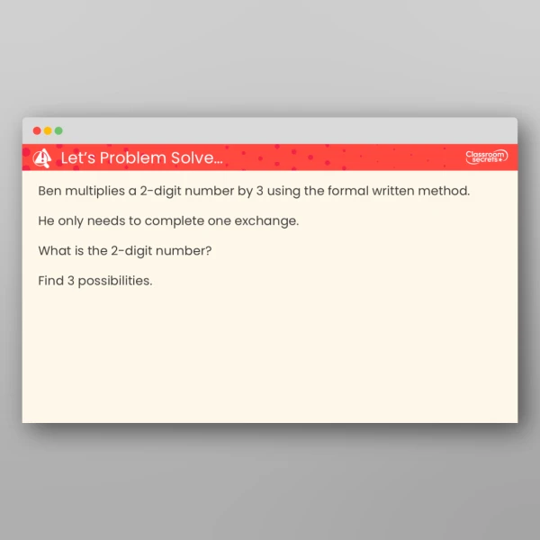An image of the Multiply a 2-Digit Number by a 1-Digit Number Teaching PPT Resource