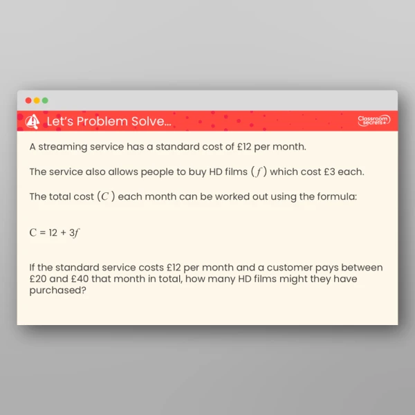 An image of the Formulae Teaching PPT Resource