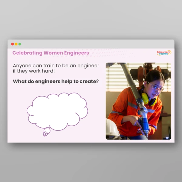 An image of the Women in Engineering Teaching PPT Resource