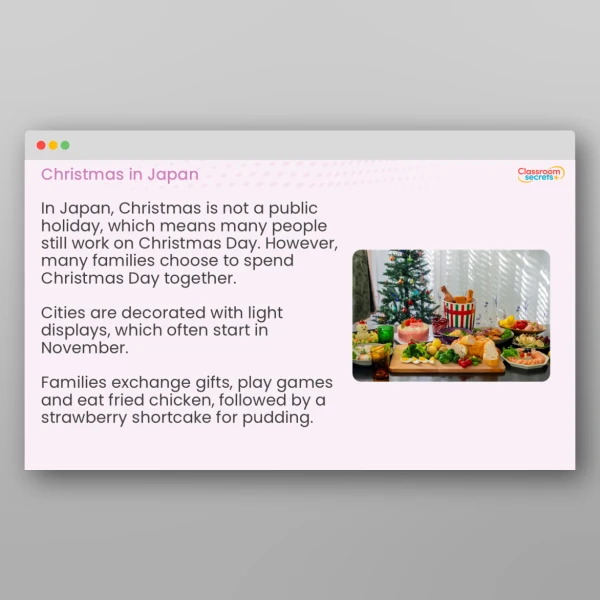 An image of the Christmas Around the World Whole School Assembly PPT Resource