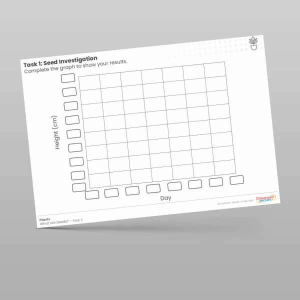 An image of the Lesson 2: Seed Investigation Worksheets Resource