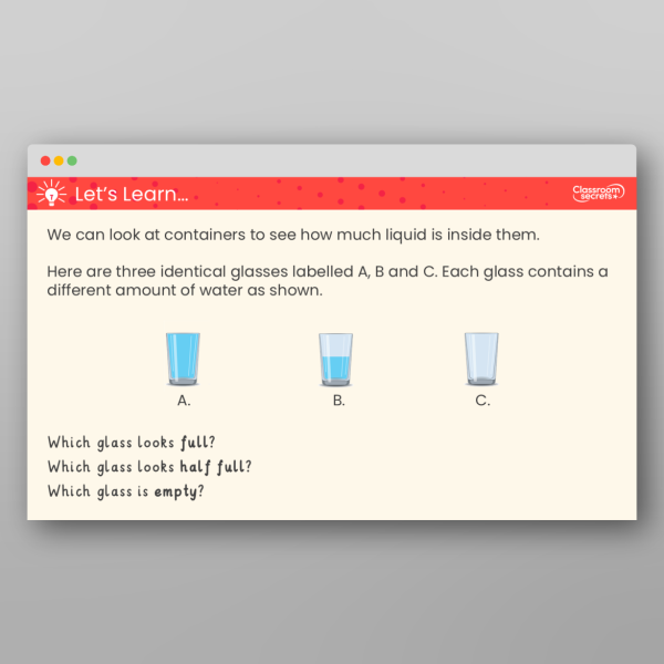 Year 2 Compare Volume And Capacity Teaching Ppt Resource | Classroom ...