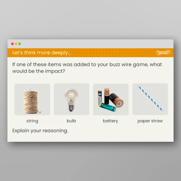 An image of the Lesson 4: How Can I Create an Electrical Buzz Wire Game? Resource