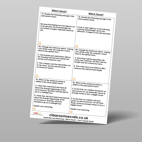 An image of the Which Tense? Application and Reasoning Resource