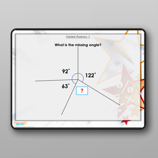 Year 5 Calculate Angles Around A Point Modelling Ppt Resource ...
