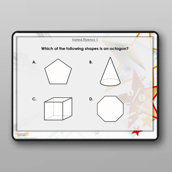 An image of the Free Recognise 2D and 3D Shapes Modelling PPT Resource