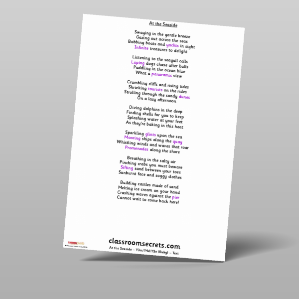 KS2 At The Seaside Ruby Guided Reading Pack Resource | Classroom Secrets