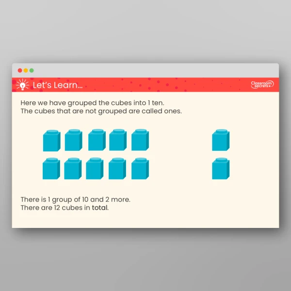 An image of the Count by Making Groups of Tens Teaching PPT Resource