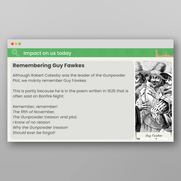 An image of the Lesson 3: Who Took Part in the Gunpowder Plot? PPT Resource