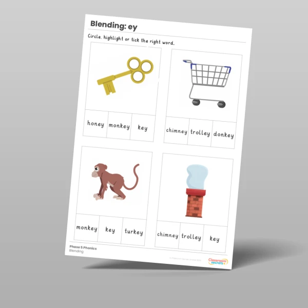 An image of the Phonics Blending Activities: ey Resource