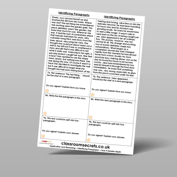 An image of the Free Identifying Paragraphs Application and Reasoning Resource
