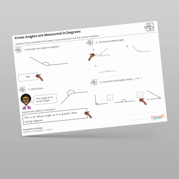 An image of the Properties of Shape Mistake Investigators Resource