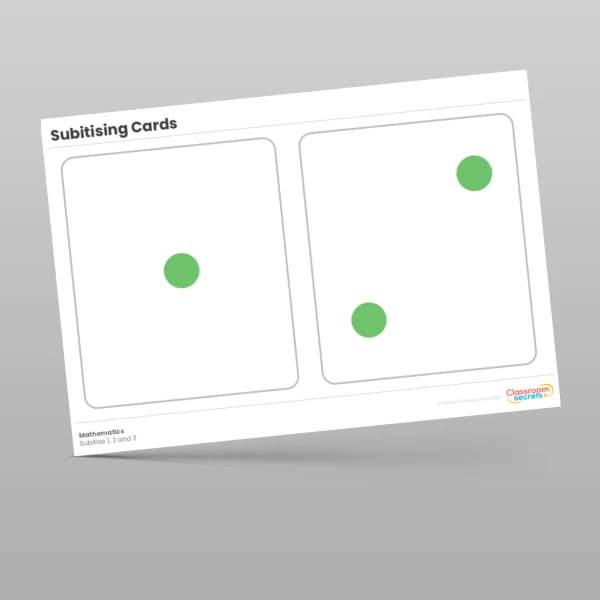 EYFS Subitising Cards