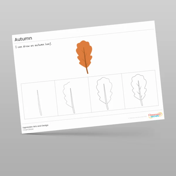 An image of the Autumn I Can Draw Resource