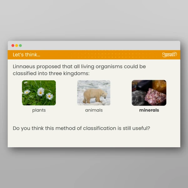 An image of the Lesson 6: Why is Carolus Linnaeus Important? Resource