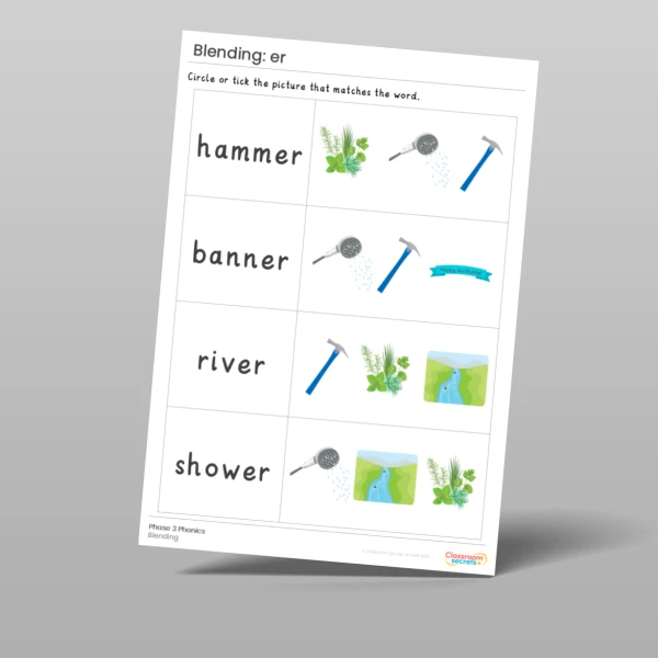 An image of the Phonics Blending Activities er Resource