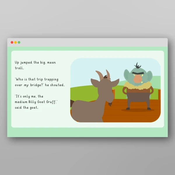An image of the The Three Billy Goats Gruff Story ebook Resource