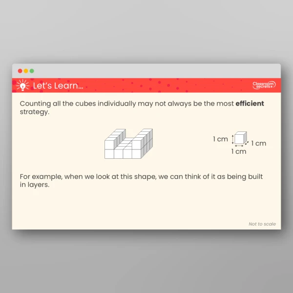 An image of the Volume - Counting Cubes Teaching PPT Resource