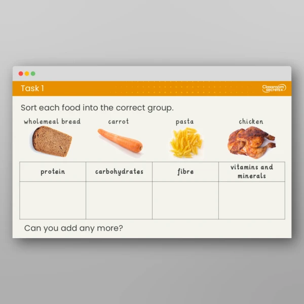 An image of the Lesson 5: What is a Balanced Diet? Lesson Resource