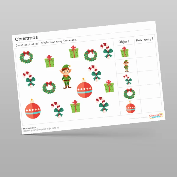 An image of the Christmas Maths Activities Resource