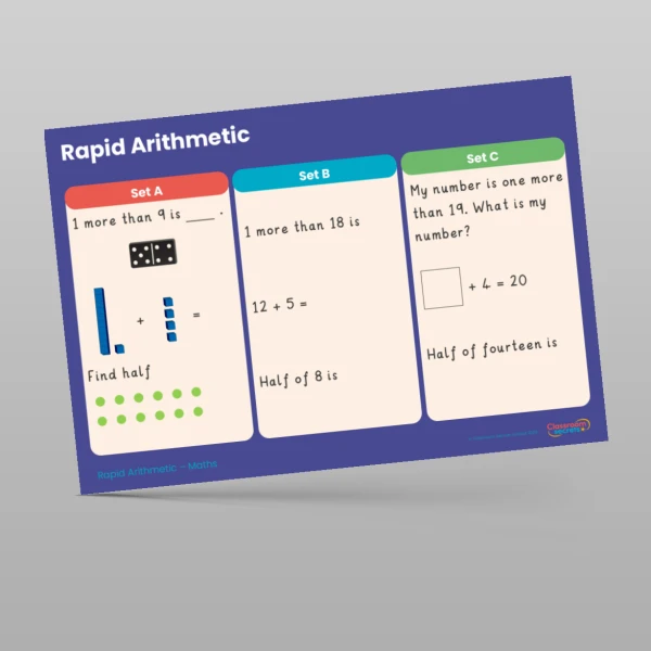 An image of the Spring 2 Week 6 Rapid Arithmetic Resource